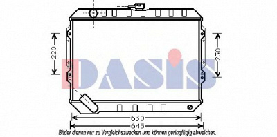 AKS DASIS 140370n -  Радиатор, охлаждение двигателя